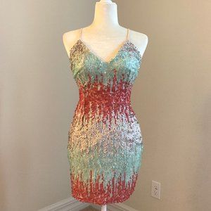 Sequin Mini Dress